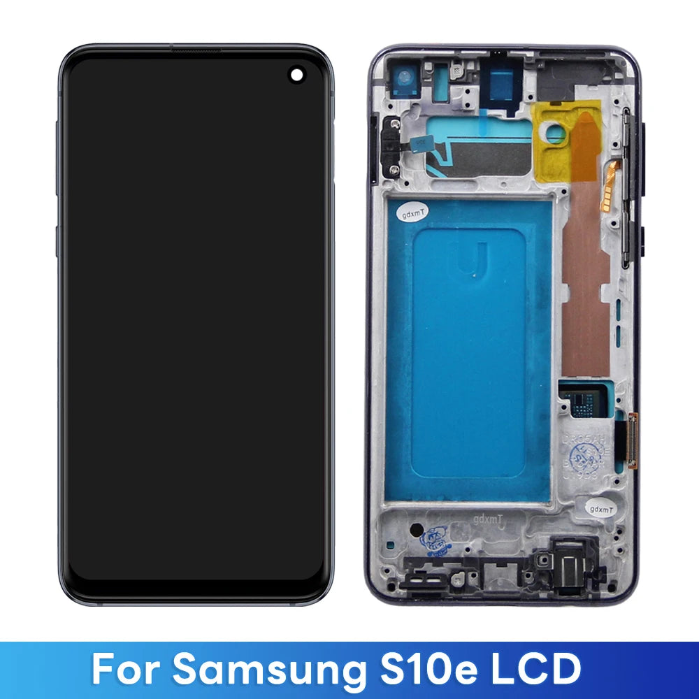 TFT LCD For Samsung S10E Display Touch Screen For Samsung S10E G970 G970F LCD Digitizer Assembly Replacement With Frame ﻿ Samsung phone repair parts