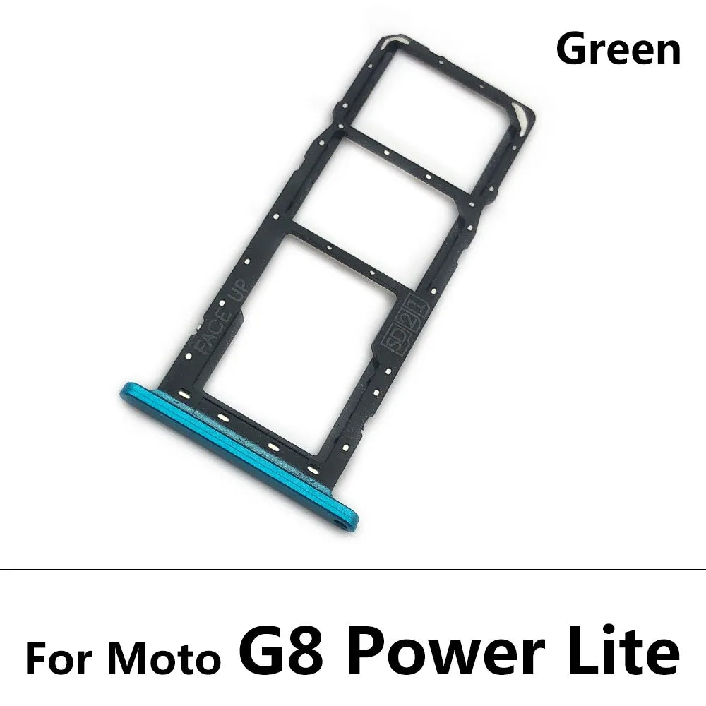 10Pcs/Lot,  SIM Card Tray Slot Holder For Motorola Moto G8 G7 G9 Play Plus Power Lite Sim Tray Motorola phone repair parts