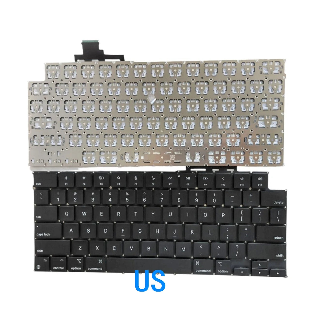 New US Russian Language  Keyboard For Apple MacBook Air M2 Retina 13.6" A2681 2022 Year Notebook PC Replacement Keyboard  MACBOOK laptop repair parts