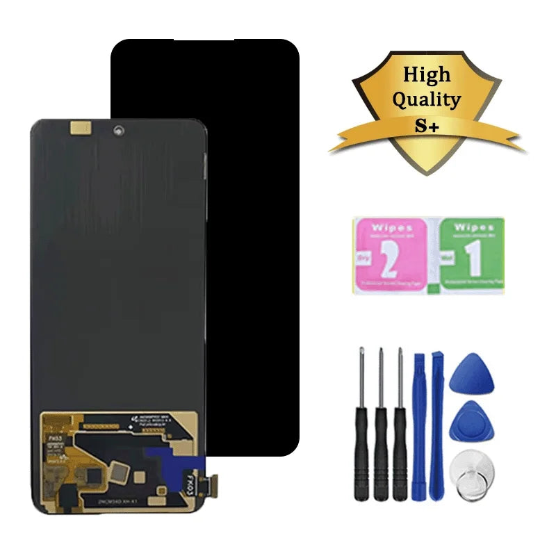 Super AMOLED For Realme 12 4G LCD Display Touch Screen Digitizer Assembly For Realme 12 4G RMX3871 Display With Frame  Oppo phone repair parts