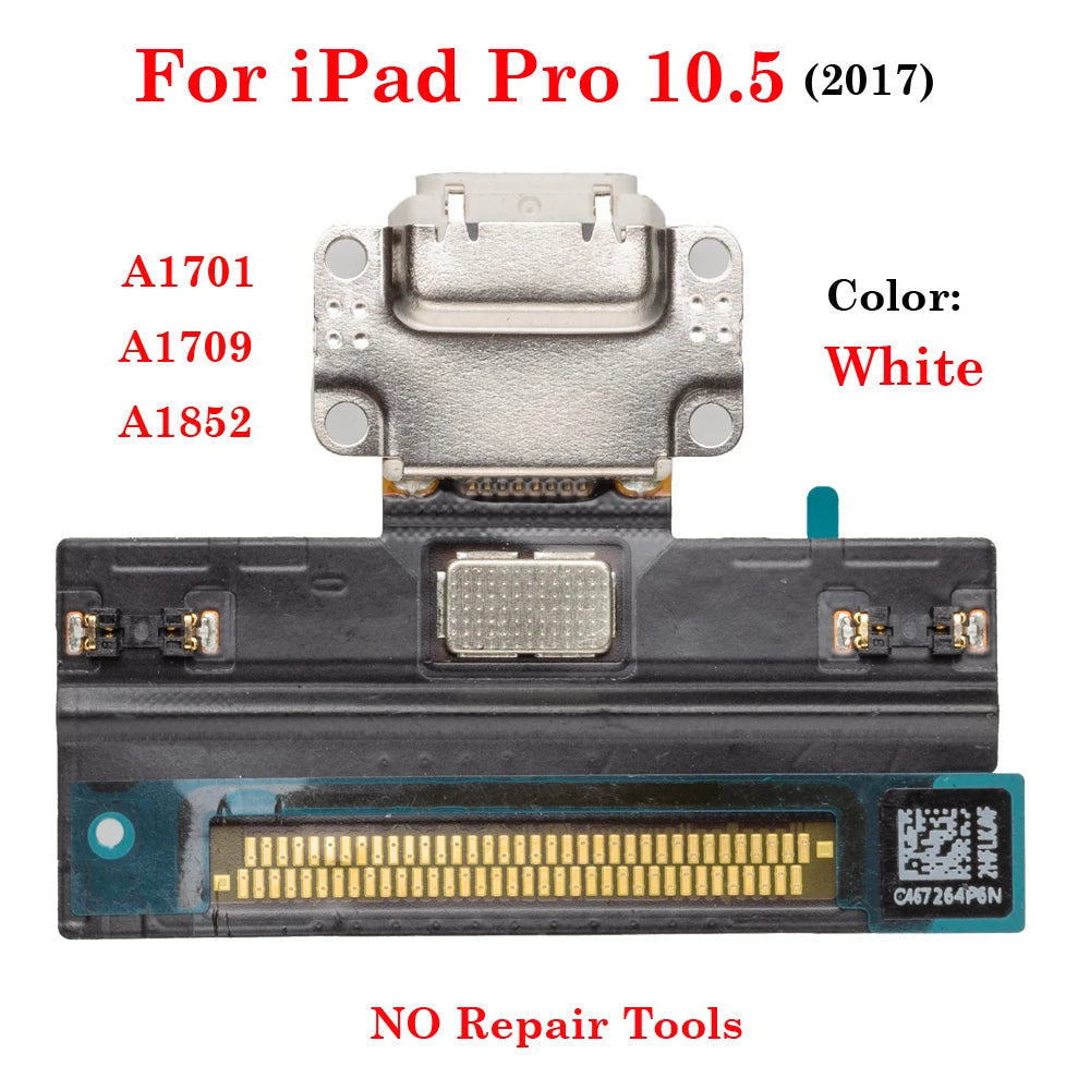 Dock Connector Data Plug Jack Socket USB Charging Port Flex For iPad Air 3 Pro 10.5  A1701 A1709 A1852 A2123 A2152 A2153 A2154 iPad tablet repair parts