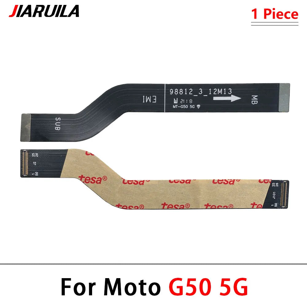 10Pcs, Main Motherboard Board Mainboard Flex Cable For Motorola Moto G31 G71 G51 G100 G60 G50 G52 G62 G60s G200 G32 G82 G53 5G Motorola phone repair parts