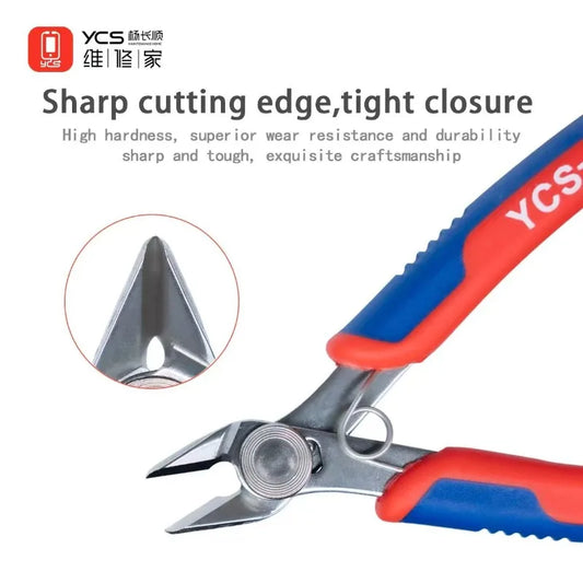 YCS YCS-SK Diagonal Cutting Pliers Anti-Rust Precision Wire Cutters High Hardness Sharp Blade for PCB Repair Tool Professional Repair Tools
