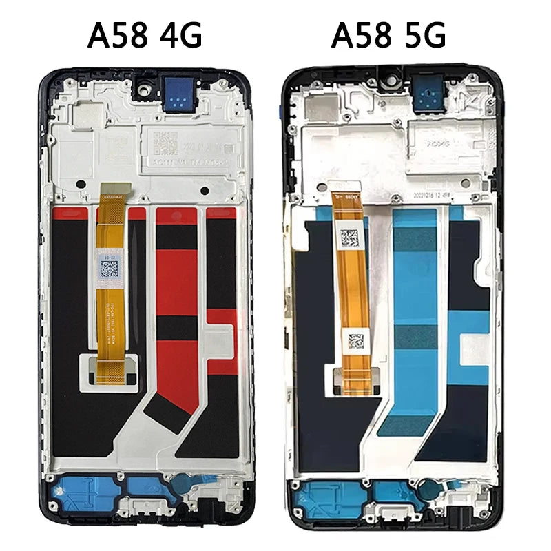 Test A58 Screen For Oppo A58 4G/5G LCD CPH2577 Display Screen+Touch Panel Digitizer Replacement Repair Parts  Oppo phone repair parts