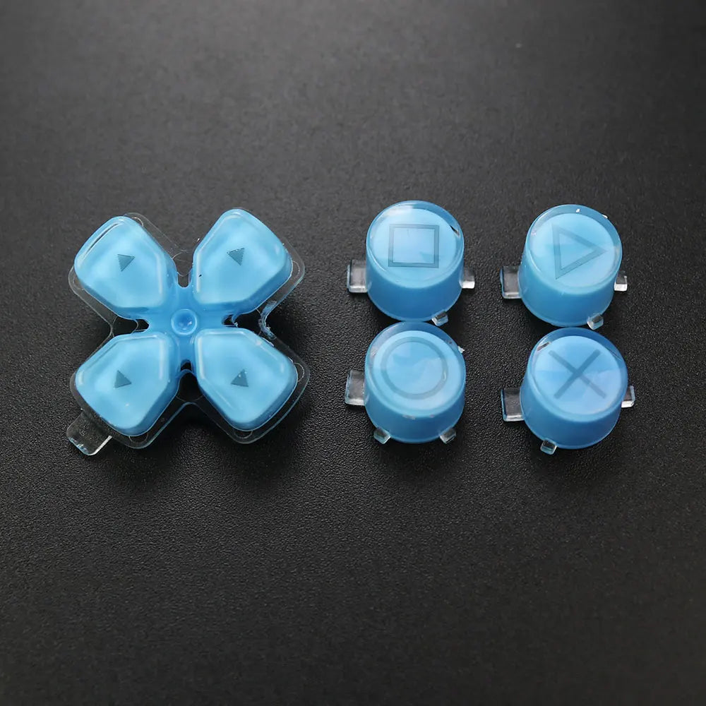 1Set For PS5  V1 V2 V3 Controller Gamepad Crystal Button A B X Y D Pad Cross Direction Function Key Replacement Game console repair parts