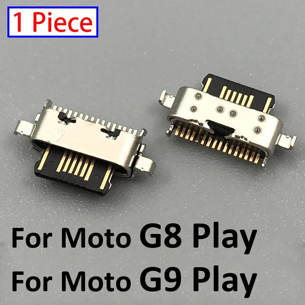 50Pcs Micro USB Connector Charging Port Jack Plug Dock For Motorola Moto G5 G5s G6 G7 G8 G9 Plus Play Power Lite Repair Parts Motorola phone repair parts