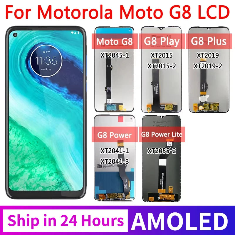OEM For Motorola Moto G8 Play G8 Plus G8 Power Lite LCD Display Touch Screen Digitizer Assembly For Moto G8 G8Power Display Motorola phone repair parts