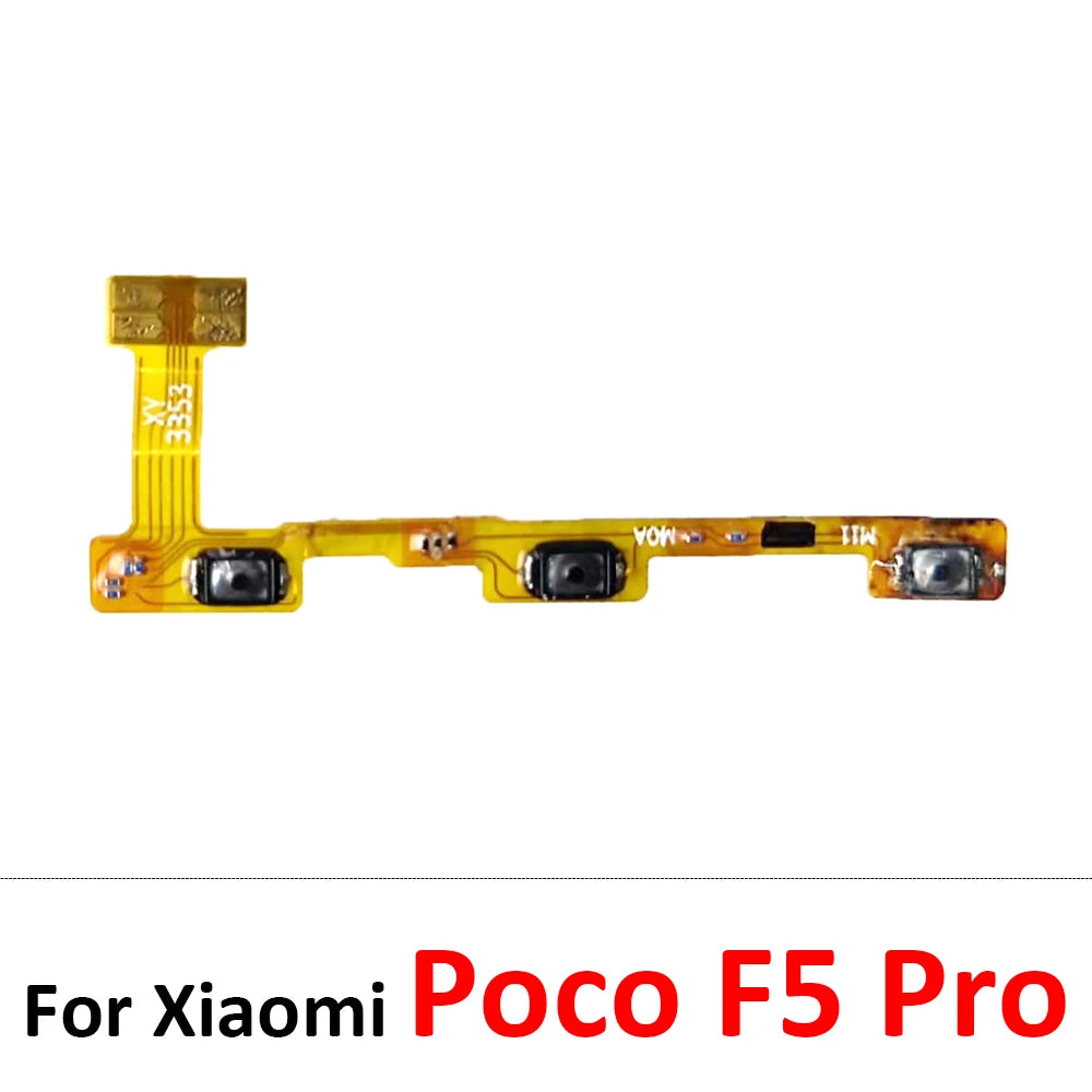 New For Xiaomi Poco F1 F2 F3 F4 F5 M3 M4 X3 X4 X5 X6 Pro 4G 5G GT Power Switch On / Off Button Volume Key Button Flex Cable  Xiaomi  Xiao mi phone repair parts