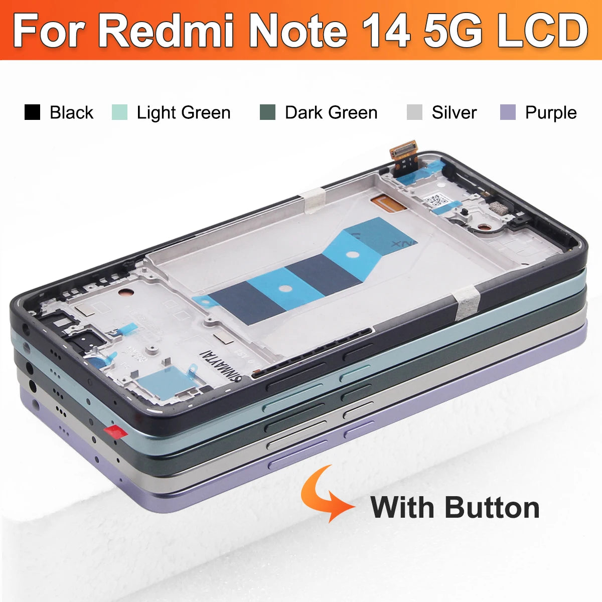 6.67 '' Super Amoled Display For Xiaomi Redmi Note 14 5G lcd touch screen digitizer Assembly For redmi note 14 lcd display Xiaomi phone repair parts