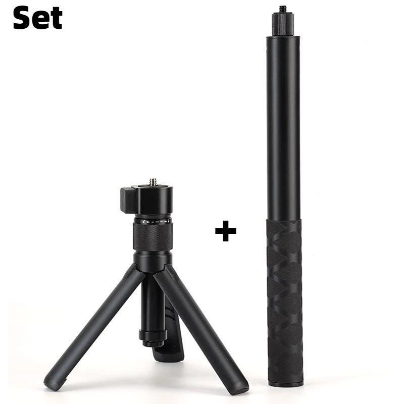 Bullet Time Rotating Handle Tripod Stand for Insta360 X5 X4 Air X3/ DJI Osmo 360 Panoramic Action Digital Camera Accessories