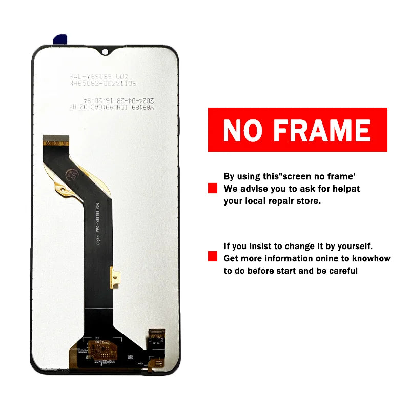 6.6“For TCL 408 T507D1 Display Screen For TCL 405 T506D LCD Display Touch Screen Digitizer For TCL 406 T506K Display Replacement TCL phone repair parts