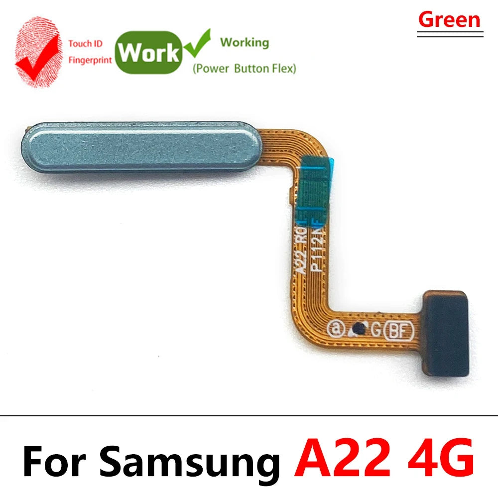 New Fingerprint For Samsung A22 A32 4G 5G ID Home Button Fingerprint Menu Return Key Recognition Sensor Flex Cable Samsung phone repair parts