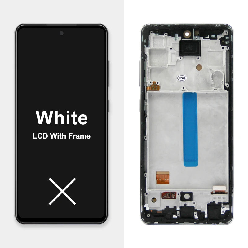 A52S 5G Display Screen Replacement, for Samsung Galaxy A52s 5G A528 A528B A528B/DS Lcd Display Digital Touch Screen with Frame Samsung phone repair parts