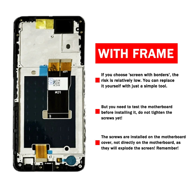 A75 Display Screen Replacement Parts For ZTE Blade A75 5G LCD Z2357N Display Screen +Touch Panel Digitizer Assembly TCL phone repair parts