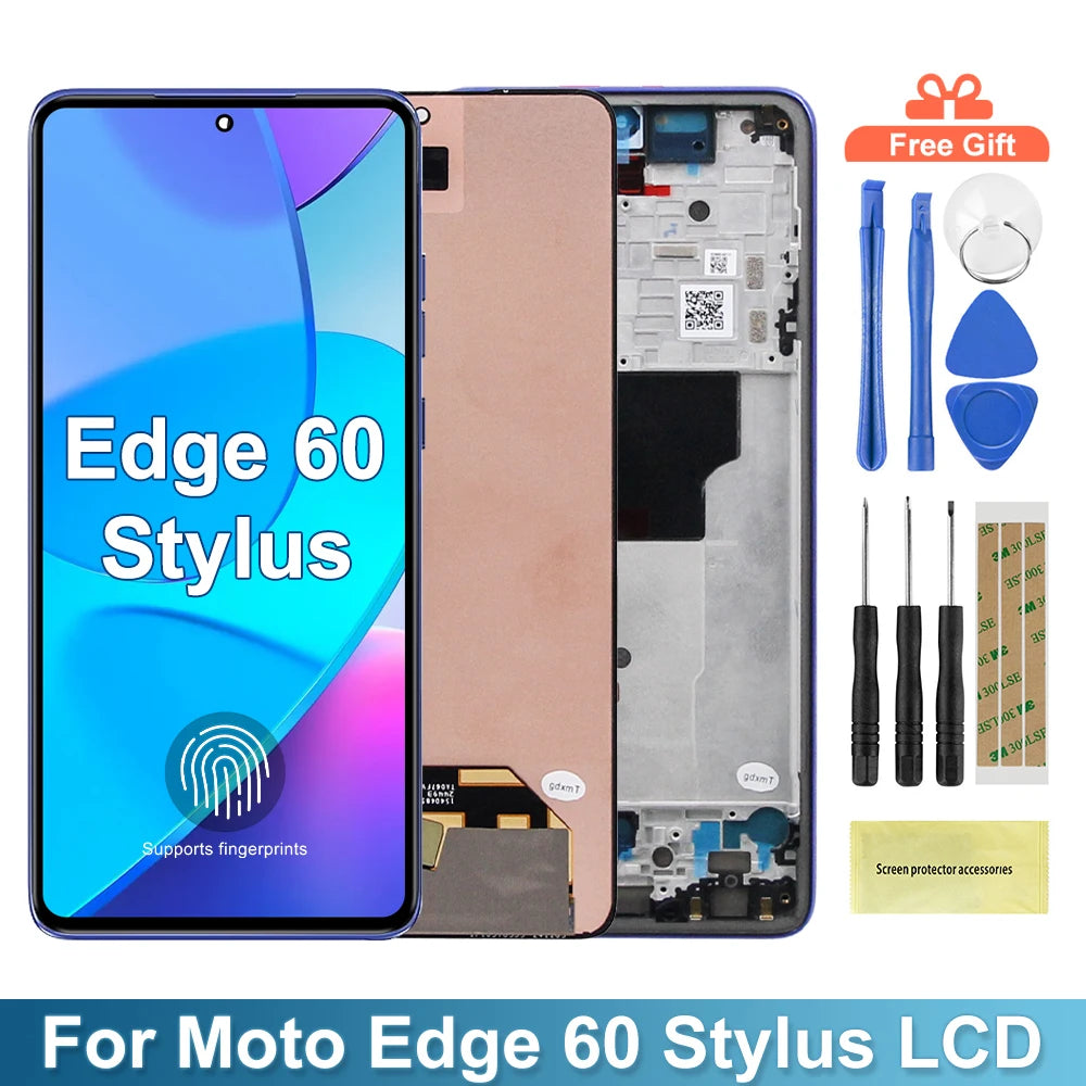6.7" Amoled For Motorola Edge 60 Stylus Lcd XT2505-4 Screen Display Touch Digitizer Assembly For Moto Edge60 Stylus Replacement Motorola phone repair parts