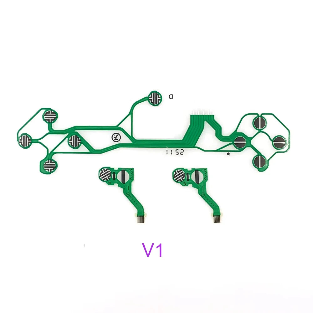 1-20set For PS2 PS3 PS4 Pro Slim JDS 030 040 050 Controller Conductive Film Keypad Flex Cable For PS5 Circuit Board Game console repair parts