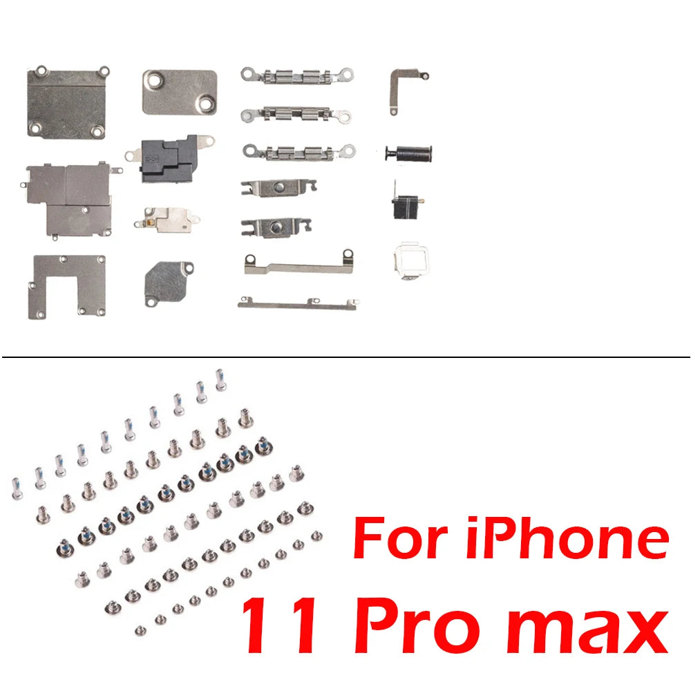 1set Full Set Metal + Screw for iPhone 13 Pro Max 14 Plus 11 12 Inner Bracket Accessories Shield Plate Parts iPhone phone repair parts