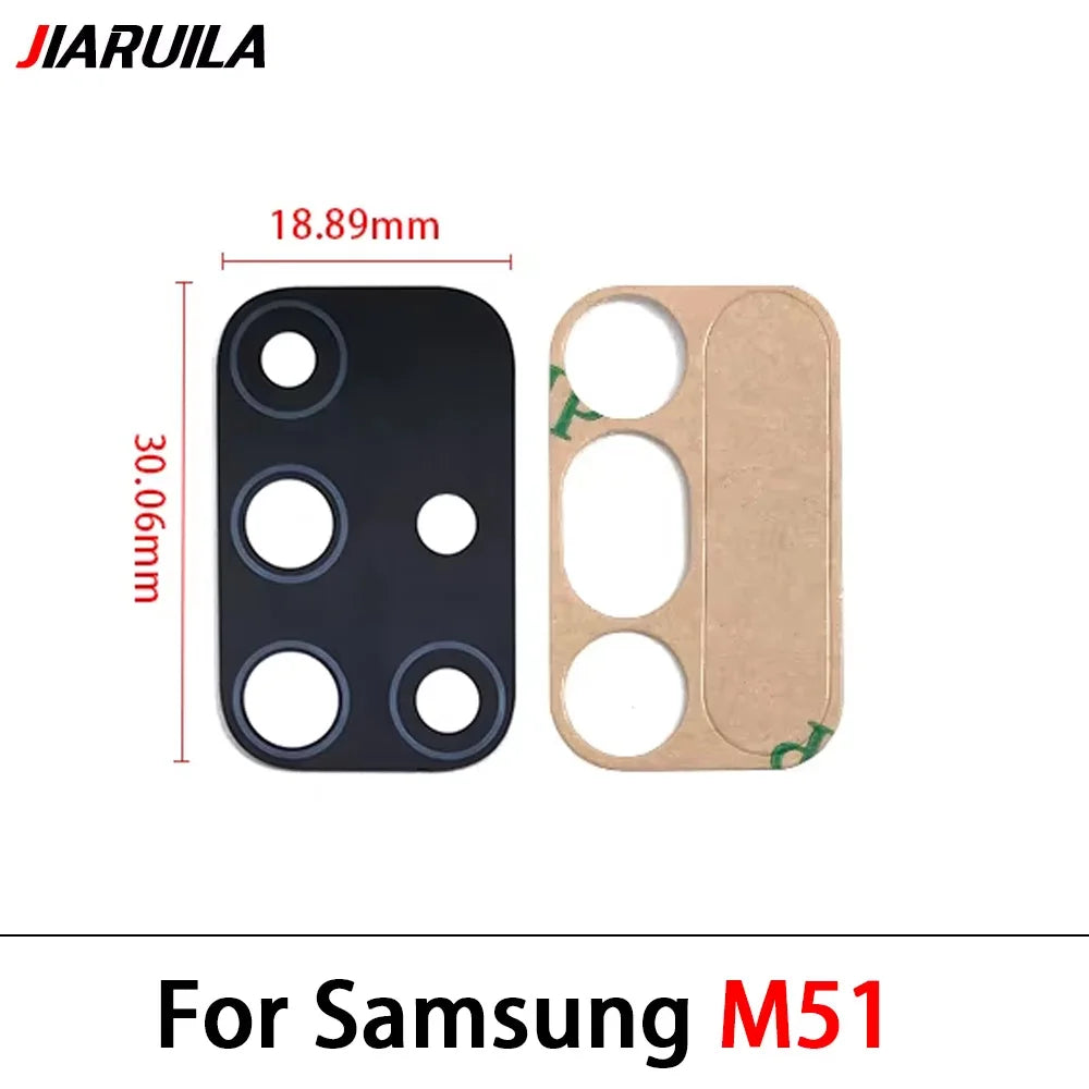 10Pcs Back Rear Camera Glass Lens Cover With Adhesive For Samsung M10 M20 M30 M40 M12 M21 M21s M31 M31s M51 M32 M22 M14 M54 M53 Samsung phone repair parts