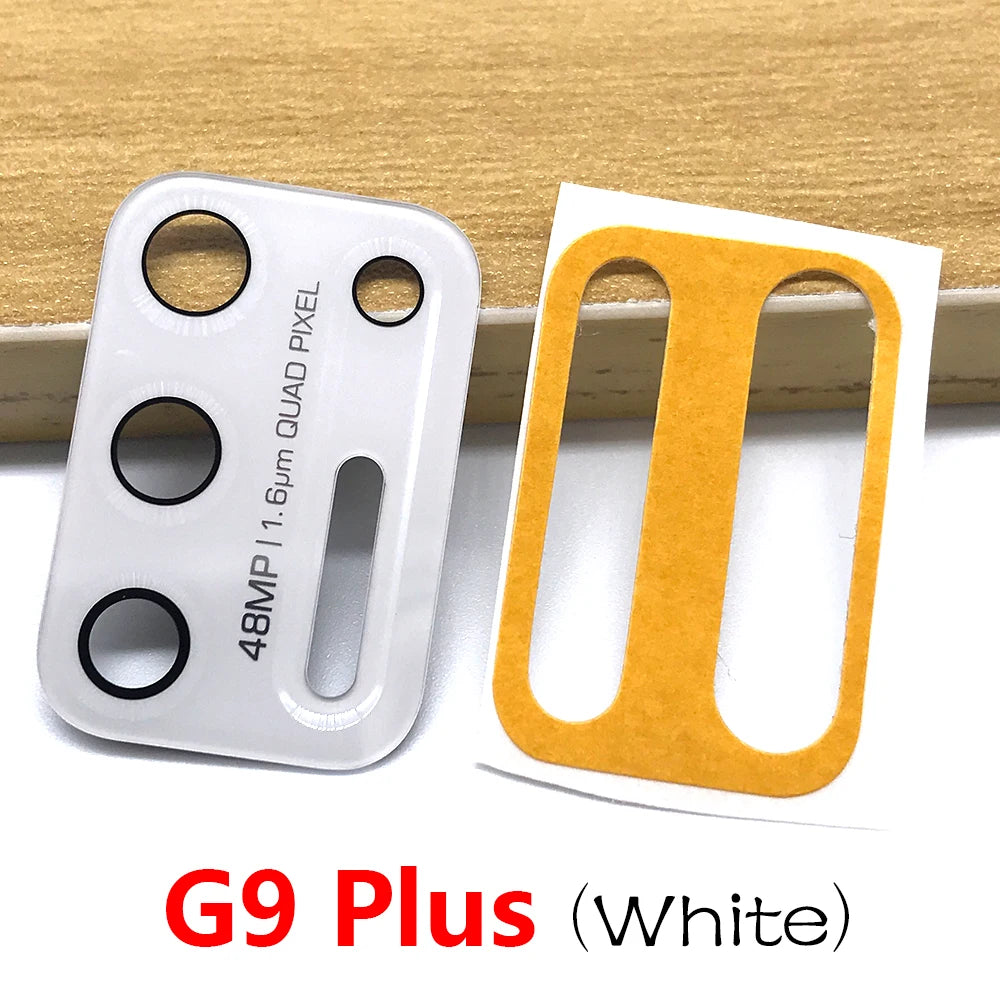10Pcs/Lot,  Camera Glass For Motorola Moto G8 G9 Plus Play Power Lite Rear Back Camera glass Lens With Glue Adhesive Motorola phone repair parts