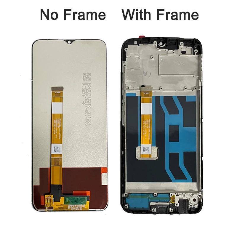 RMX3171 Premium Lcd For Realme Narzo 30A Display Touch Screen Digitizer Panel Assembly Narzo30A Lcd Screen With Frame Oppo phone repair parts Realme phone repair parts