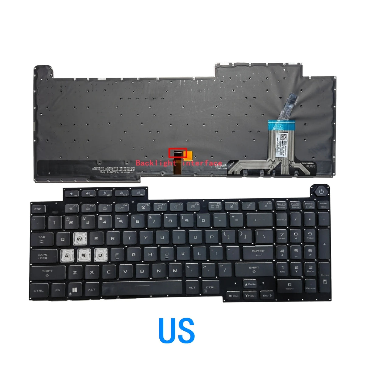 New US Language  RGB Keyboard For ASUS ROG Strix G713 G713Q G713QY G713QE G713QM G713QR Notebook PC Replacement Keyboard ASUS laptop repair parts