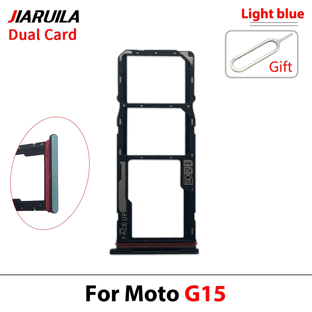New For Motorola Moto G05 G15 G25 G75 G85 G56 G96 SIM Card Tray Slot Holder Adapter Accessories Motorola phone repair parts