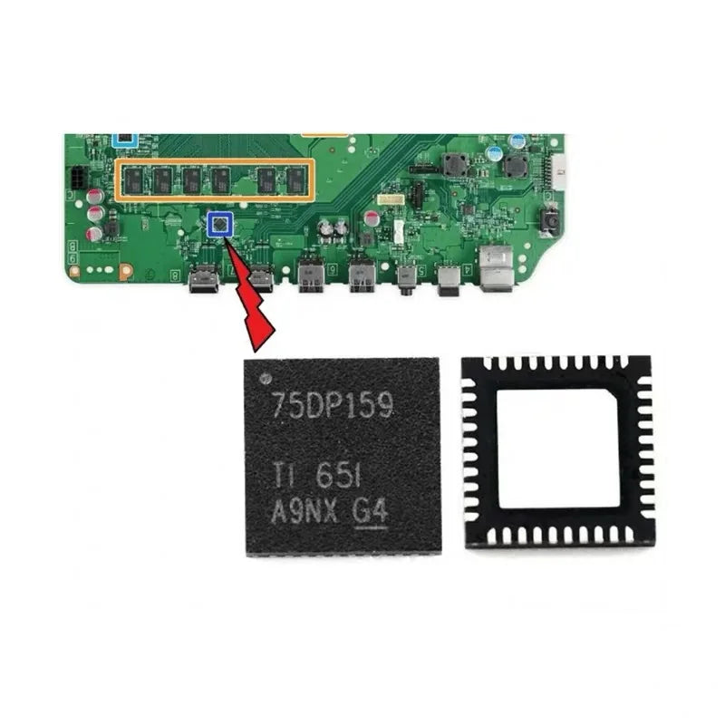 1-5PCS TDP158 TDP158RSBR 75DP159 SN75DP159 WQFN40 Chipset for XBOX ONE Slim S for Xbox One X HDMI-compatible IC Retimer Chip  Game console repair parts