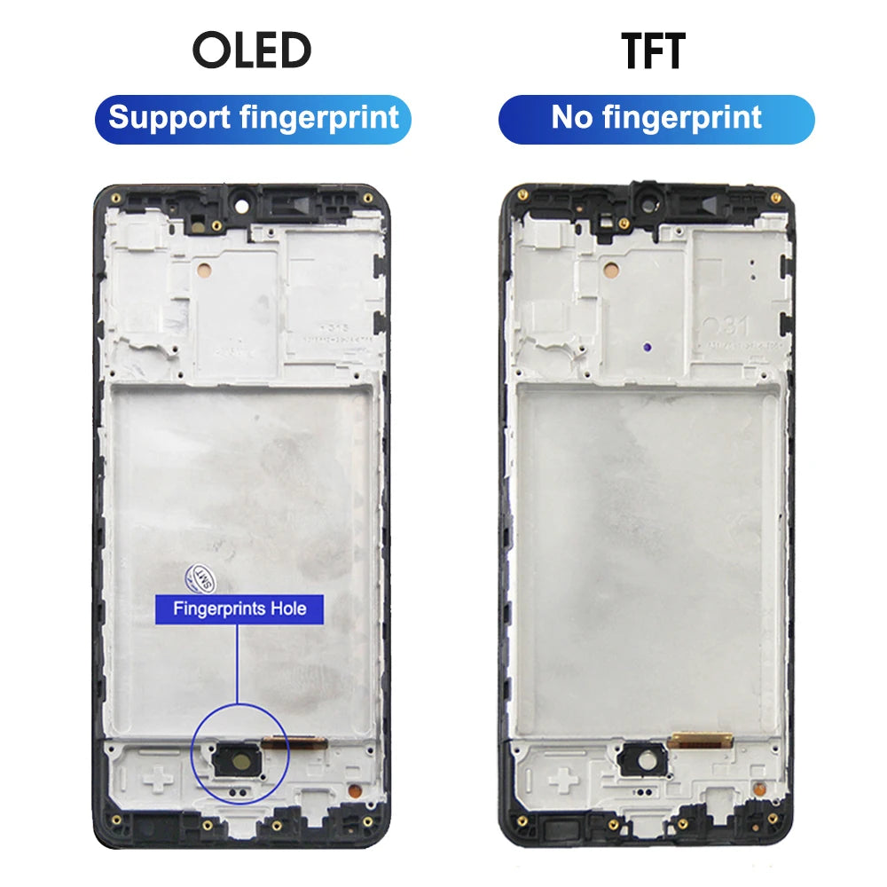 A31 A315 A315F Display Screen Replacement, for Samsung Galaxy A31 A315 LCD Display Touch Screen Digitizer Assembly with Frame Samsung phone repair parts