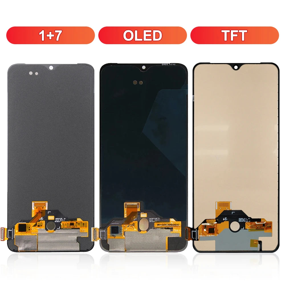 6.41" Amoled For Oneplus 7 1+7 Lcd Touch Screen for 1+ 7 GM1900 GM1901 GM1903 GM1905 Display Digitizer Assembly with Frame Oneplus phone repair parts