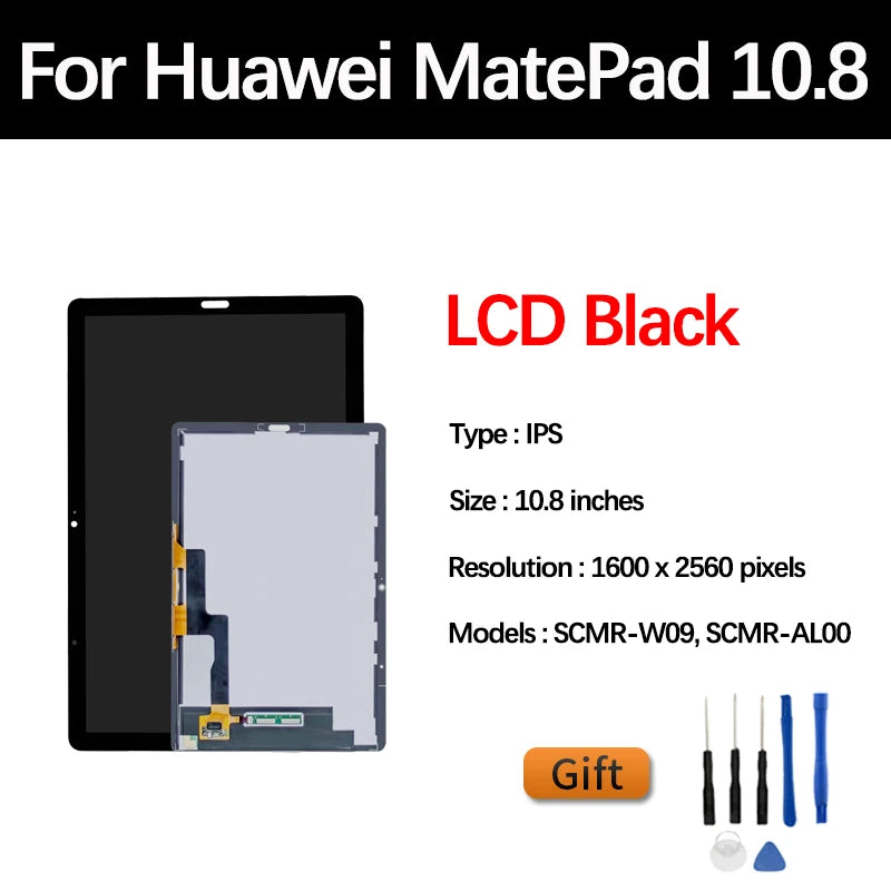 10.8" OEM For Huawei MatePad 10.8 SCMR-W09 SCMR-AL00 LCD Display Touch Sensor Glass Screen Digitizer Assembly Replacement Tablet repair parts