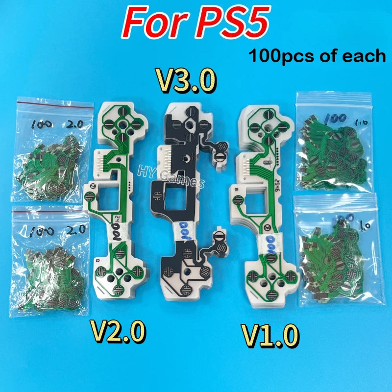 300pcs/lot Original New Conductive Film for PS5 Controller BDM 010 020 030 Flex Cable Button Ribbon Circuit Board Repair Part  Game console repair parts