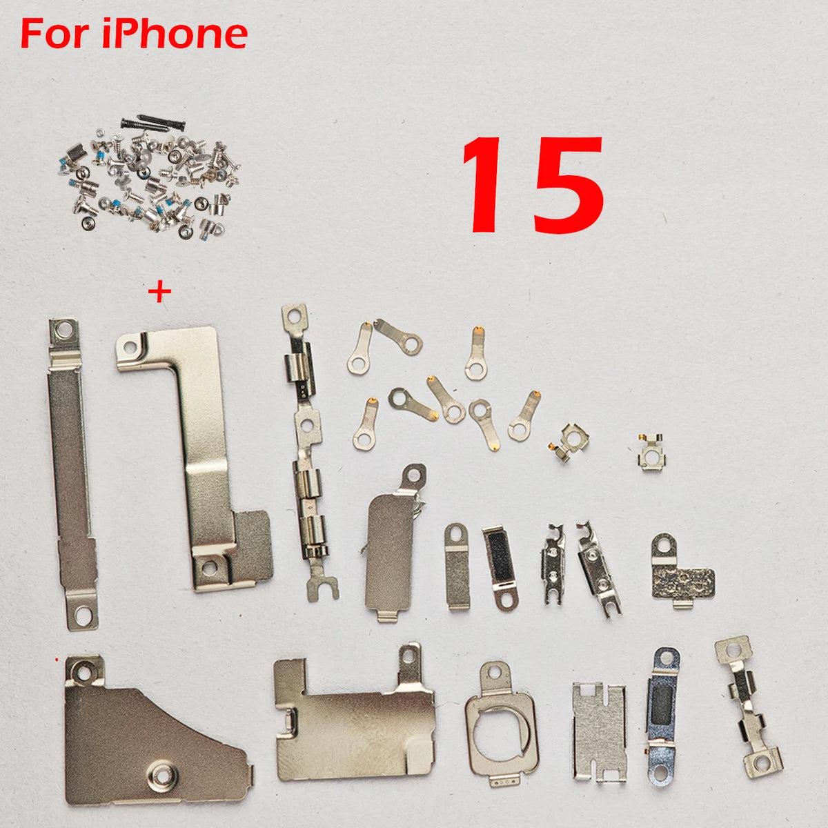 1set Full Set Metal + Screw for iPhone 13 Pro Max 14 Plus 11 12 Inner Bracket Accessories Shield Plate Parts iPhone phone repair parts