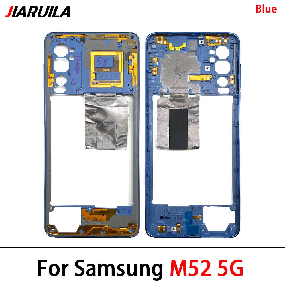 New Middle Frame For Samsung M23 M52 M53 M51 M54 M62 M35 5G M526B M536B M625F Door Housing Bezel Repair Parts Samsung phone repair parts