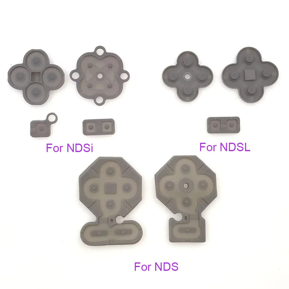 1-10 Set Replacement Silicone Conductive Button For NDS NDSL DS Lite Rubber Pad Key For NDSi Console Repair Parts Game console repair parts