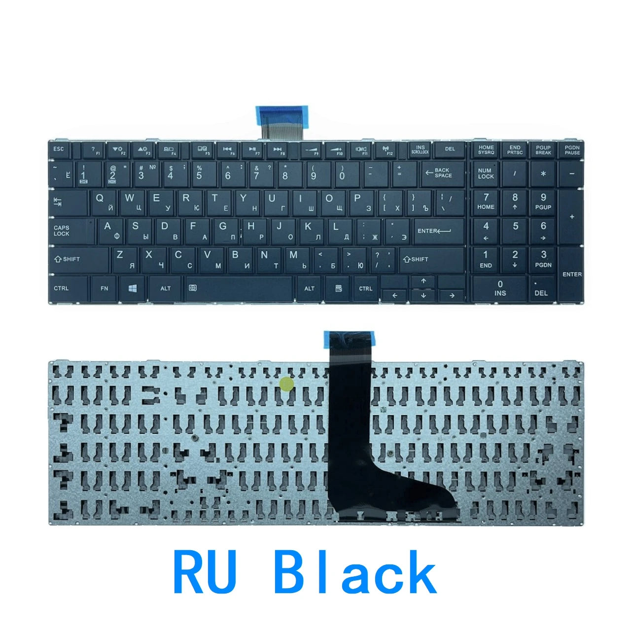 New US Russian Spanish Latin Arab Language  Keyboard For Toshiba Satellite L50-A S50 Notebook PC Replacement Keyboard