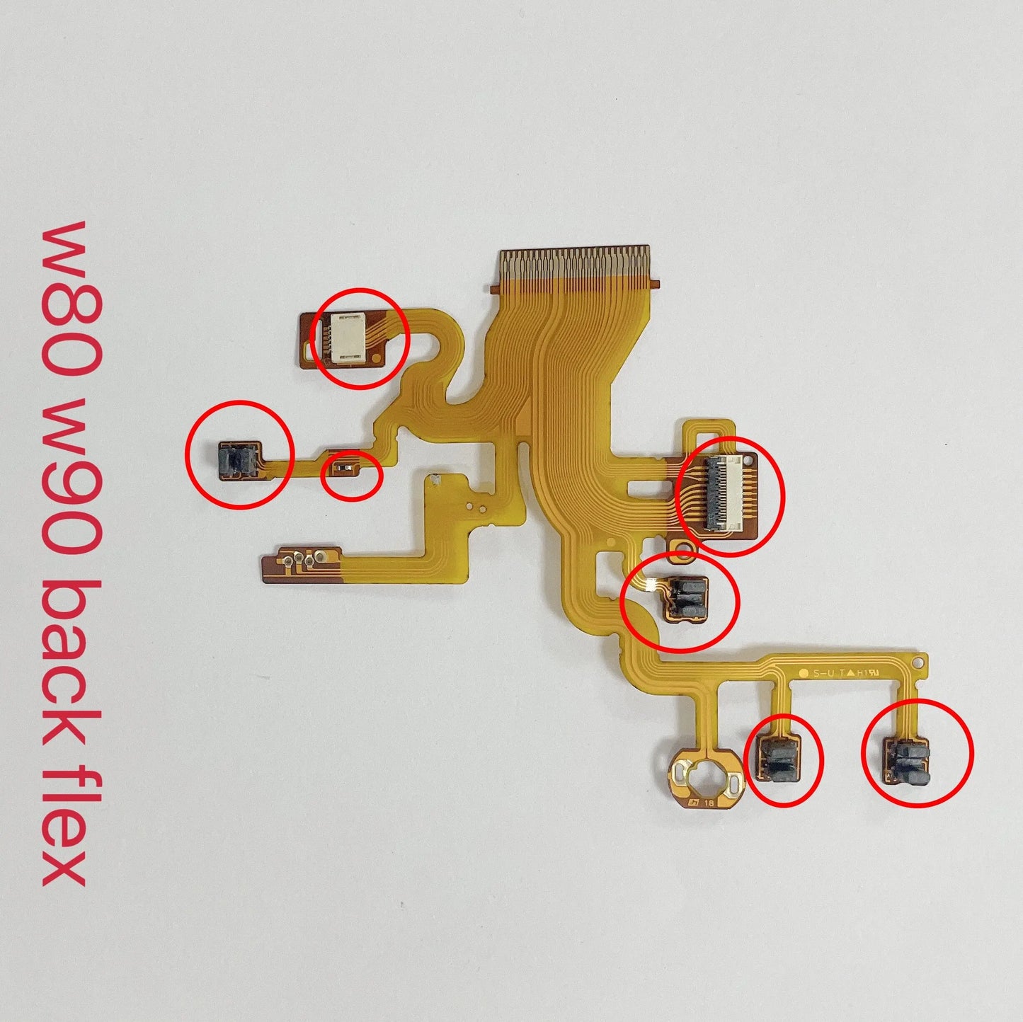 New W80 W90 Lens Back Flex Cable With Sensor For Sony W80 W90 w80 w90 Camera Lens Repair Parts Digital Camera repair parts