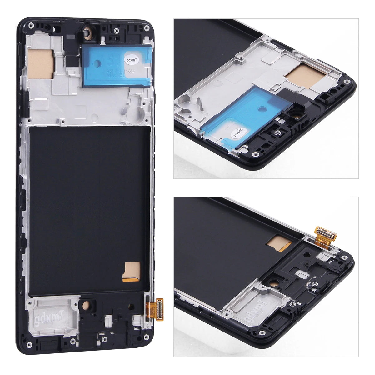 A51 Display Screen With Frame, for Samsung Galaxy A51 A515 A515F Lcd Display Touch Screen Digitizer Replacement 100% Tested Samsung phone repair parts