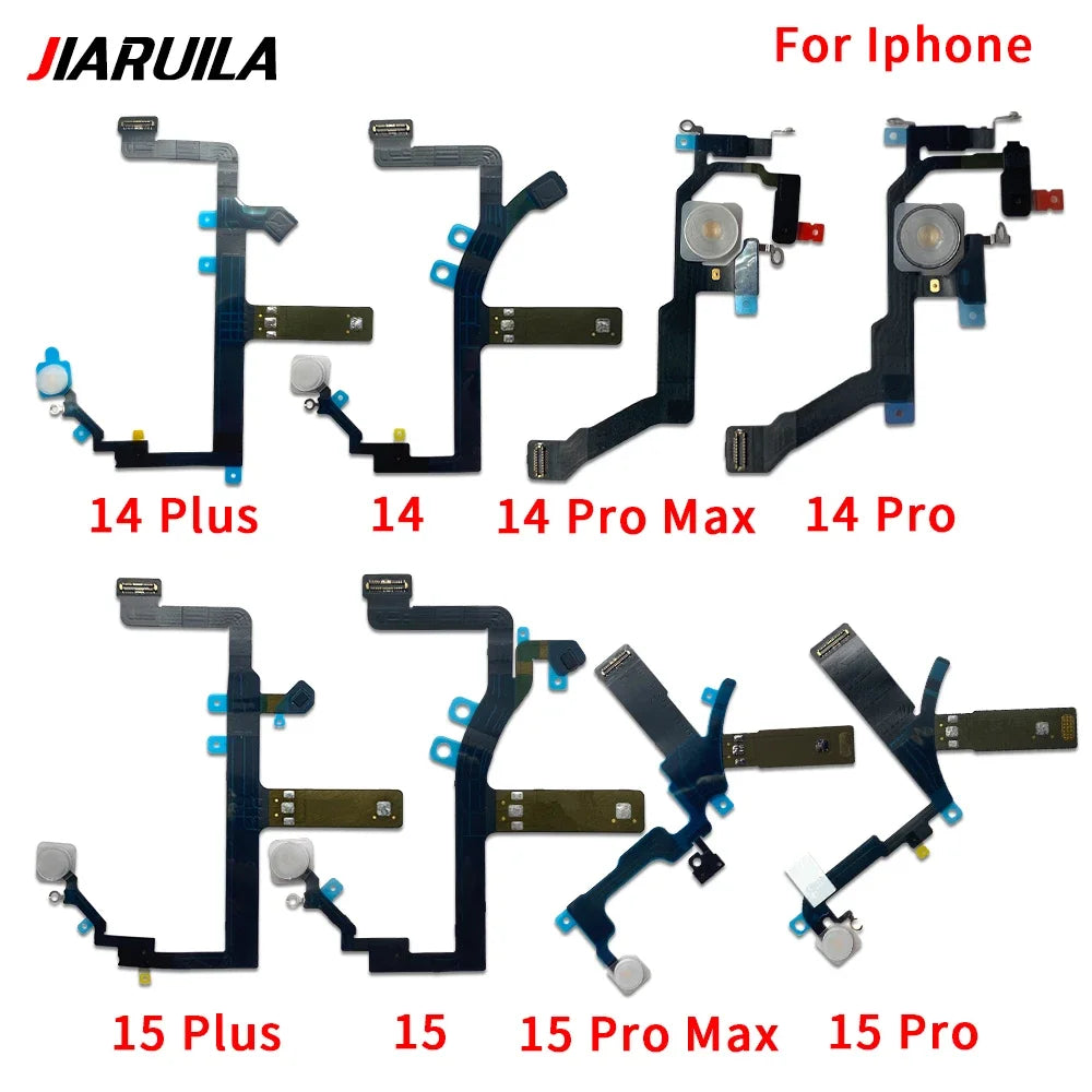 New LED Flash Flex Cable For iPhone 12 13 14 15 16 Pro Max Plus Mini Light Sensor Proximity Flex Cable Flash Light Flex Cable iPhone phone repair parts