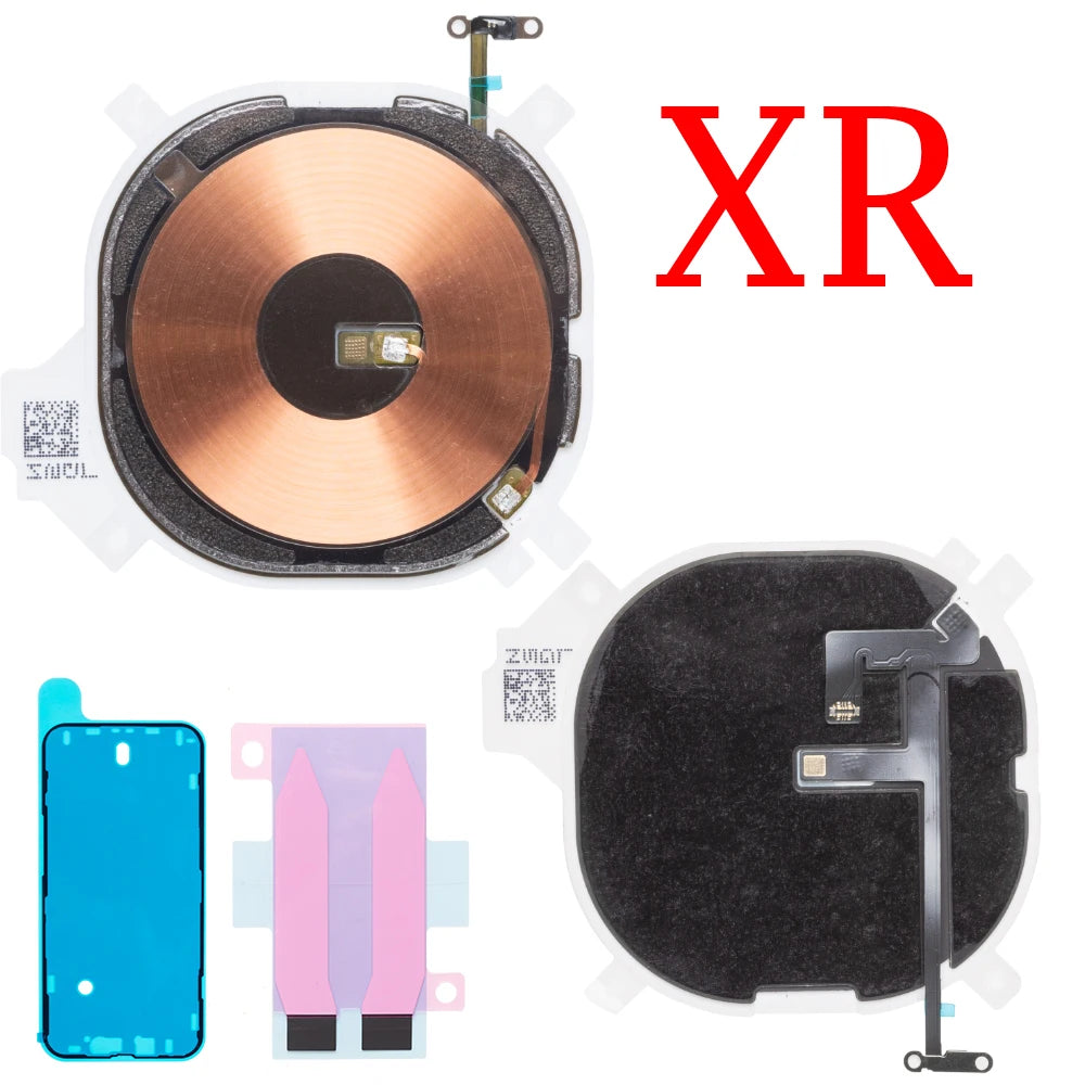 NFC Chip For iPhone X XR XS 11 12 13 Pro Max Wireless Charging Charger Panel Coil Sticker With Volume Button Flex Cable iPhone phone repair parts