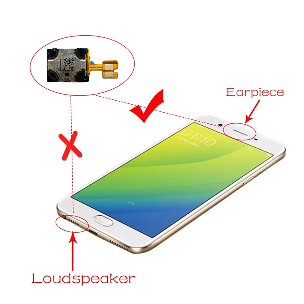 Front Top Earpiece Earphone Ear Speaker Sound Receiver For Moto G22 G32 G52 G62 G72 G82 G13 G23 G53 G73 G04 G14 G24 G34 G54 G84 Motorola phone repair parts