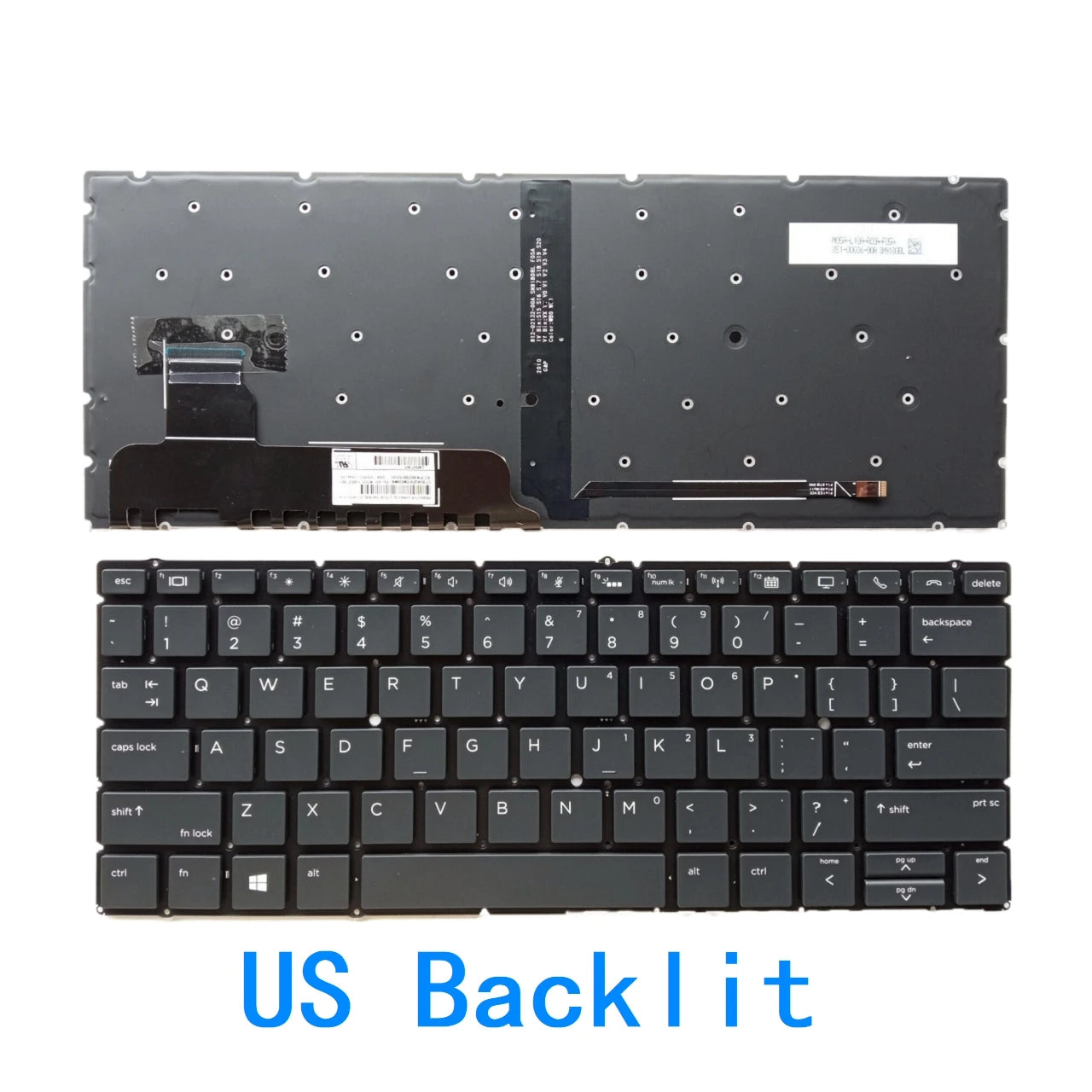 New US UK Language  Backlit Keyboard For HP 830 G6/835 G6/730 G6/735 G6 HSN-I22C zhan X13 G2 Notebook PC Replacement Keyboard  HP laptop repair parts