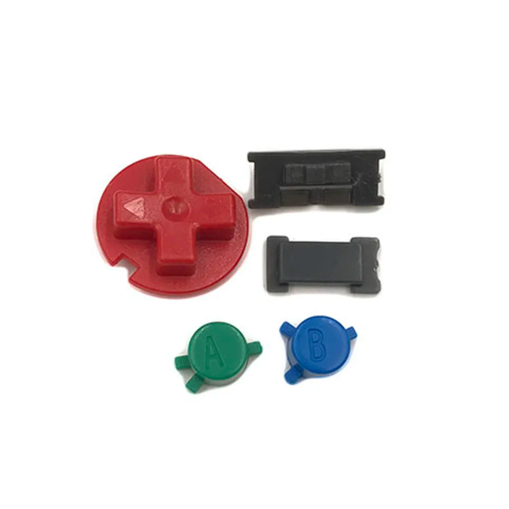 1-10sets For GBC Plastic Power ON OFF Buttons Keypad A-B D-pad Game console repair parts