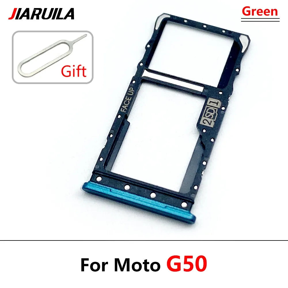 10Pcs/Lot, New For Motorola Moto G10 G20 G30 G50 G60 G60s G100 5G SIM Card Tray Slot Holder Adapter Accessories Motorola phone repair parts