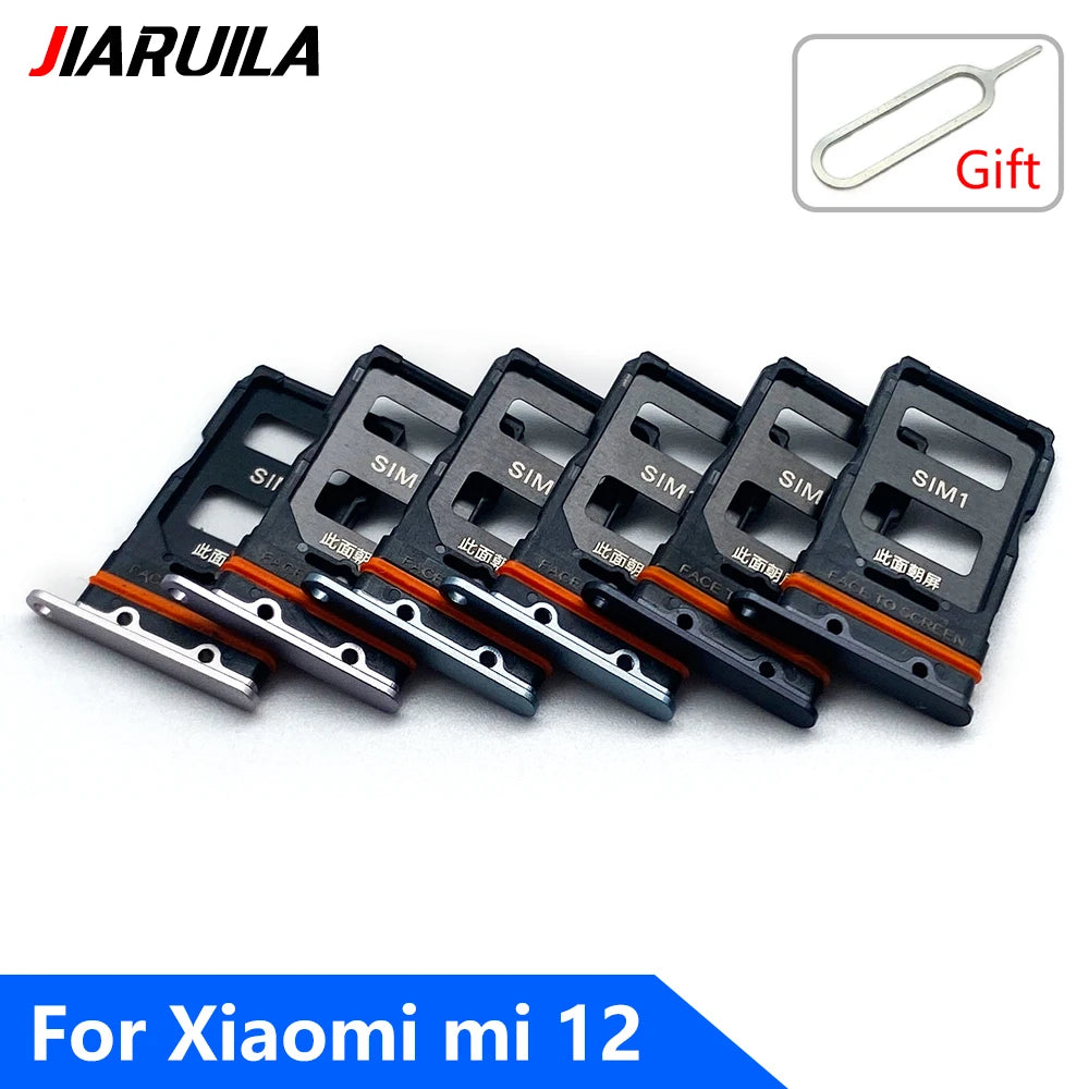 New SIM Card Slot SD Card Tray Holder Adapter For Xiaomi Mi 11 11T Mi11 Pro Lite Replacement Parts Black Blue Silver Xiaomi  Xiao mi phone repair parts