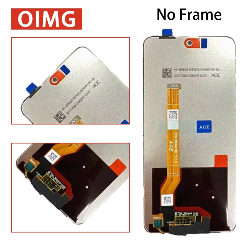 6.67”High Quality For Oppo A3X 4G CPH2641 LCD Display Touch Screen Digitizer For Oppo A3X 5G CPH2681 Display Replacement Oppo phone repair parts Realme phone repair parts