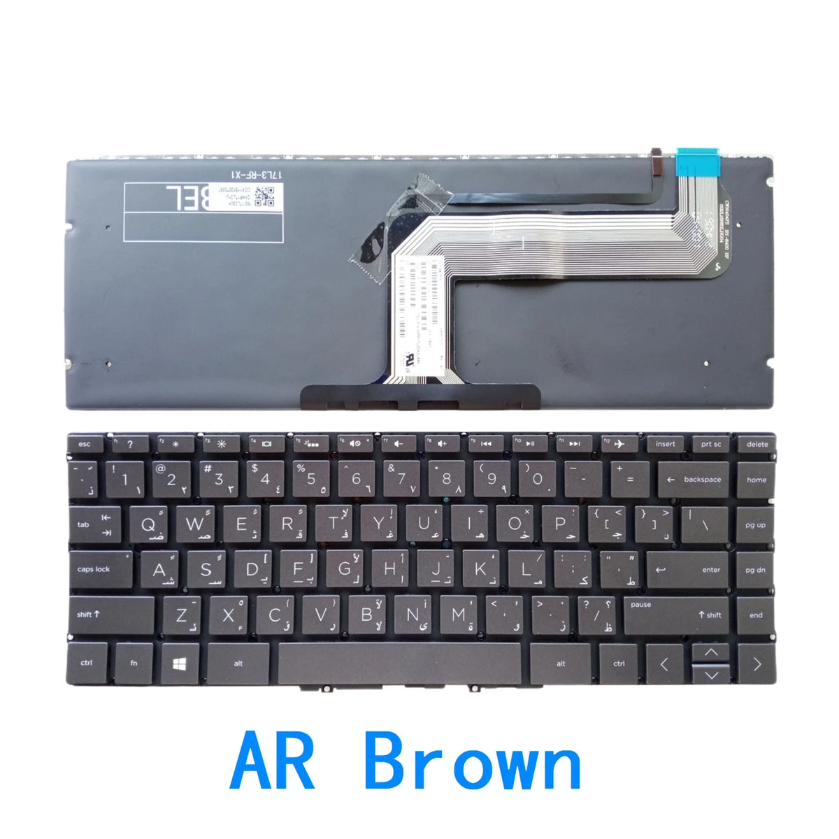 New US Russian Arab Language  Backlit Keyboard For HP Spectre Folio 13-ak 13-ak0013dx Notebook PC Replacement Keyboard  HP laptop repair parts