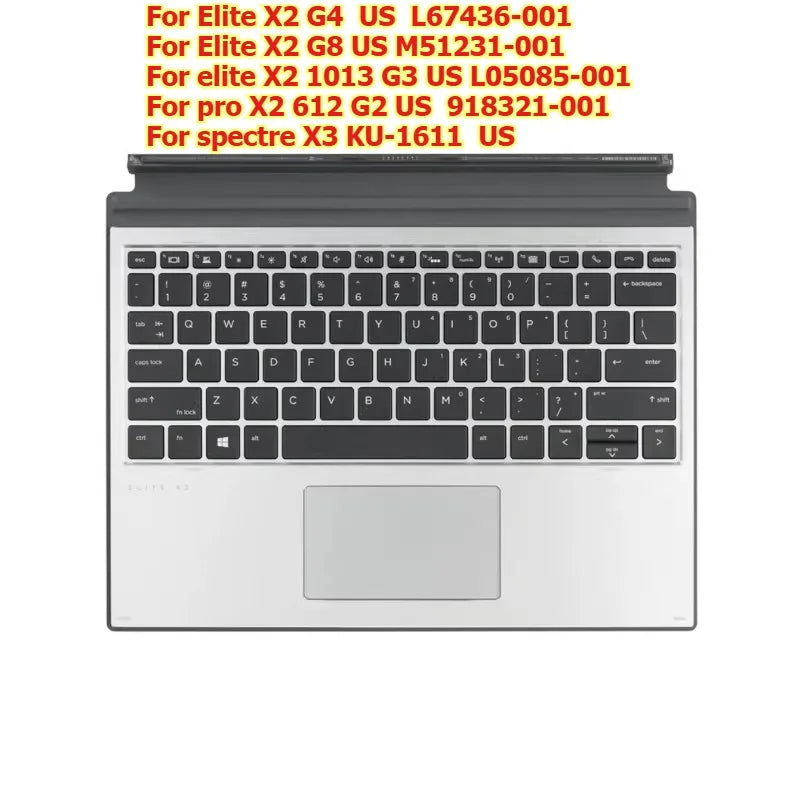 Detachable Keyboard For H-P Elite X2 G4 G8 1013 G3 L67436-001 M51231-001 L05085-001 pro X2 612 G2 918321-001 spectre X3 KU-1611