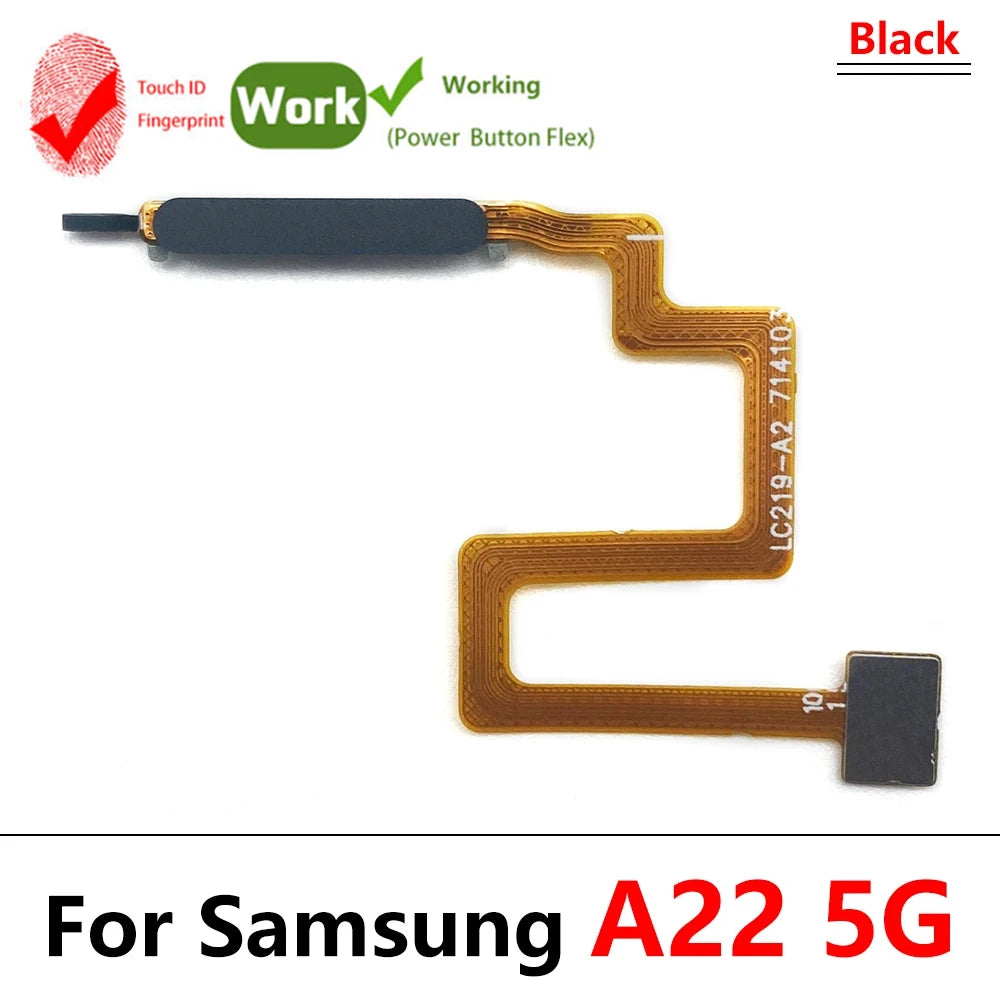 New Fingerprint For Samsung A22 A32 4G 5G ID Home Button Fingerprint Menu Return Key Recognition Sensor Flex Cable Samsung phone repair parts