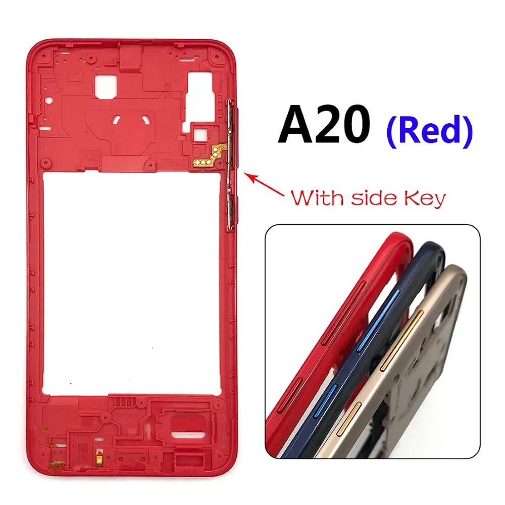 New Housing Middle Frame Bezel Middle Plate Cover For Samsung A20 A30 A50 A70 Replacement parts  Samsung phone repair parts