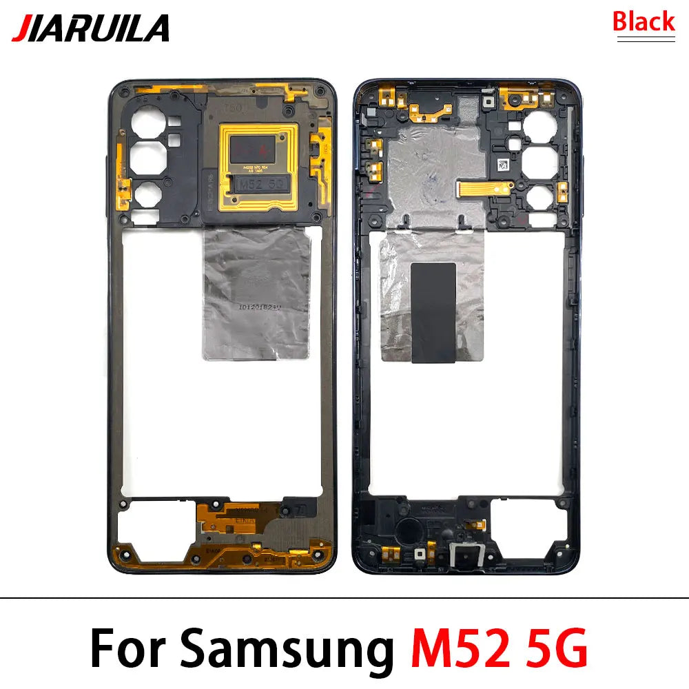New Middle Frame For Samsung M23 M52 M53 M51 M54 M62 M35 5G M526B M536B M625F Door Housing Bezel Repair Parts Samsung phone repair parts